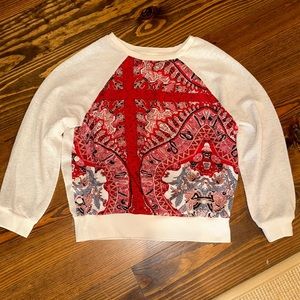 Anthropologie Tiny Paisley Top
